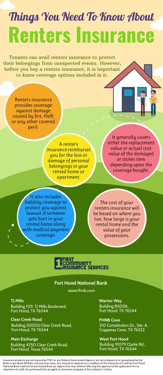 Things You Need To Know About Renters Insurance