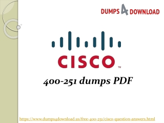 Cisco 400-251 Exam Question Answers | Latest Cisco 400-251 Dumps