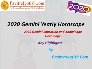 2020 Gemini Education and Knowledge Horoscope