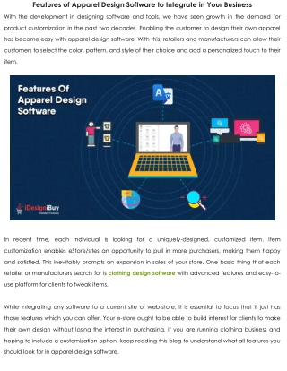 Features of Apparel Design Software to Integrate in Your Business