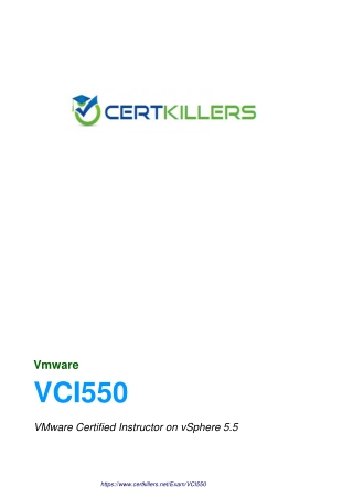 VCI550 classroom training { free test online }