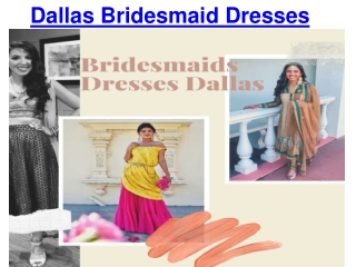 Dallas Bridesmaid Dresses