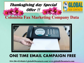 Colombia Fax Marketing Company Email Data