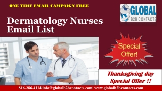 Dermatology Nurses Email Email List