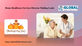 Home Healthcare Services Director Mailing Leads