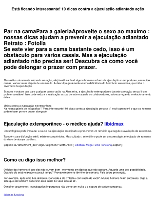 Está ficando interessante! 10 dicas contra a ejaculação antecipado ação