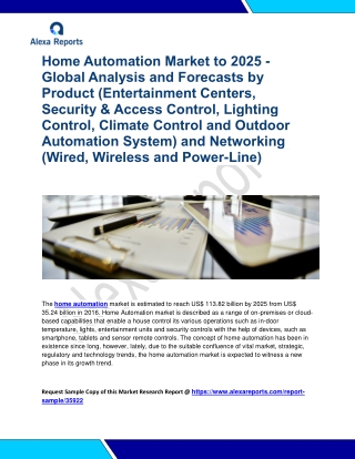 The home automation market