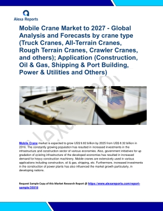 Mobile Crane market