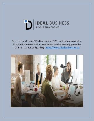 cidb registration - Ideal Business Registrations