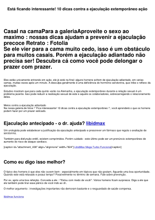 Está ficando interessante! 10 dicas contra a ejaculação antecipado ação