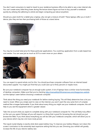 Have Questions On Laptop computers? Read Through This Bit