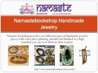 Namastebookshop Handmade Jewelry
