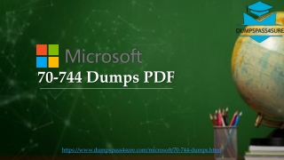 Latest 2019 Microsoft 70-744 Dumps Question & Answers | Microsoft 70-744