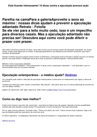 Está ficando interessante! 10 dicas contra a ejaculação adiantado ação