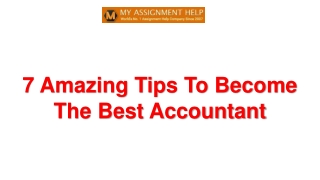 7 Amazing Tips To Become The Best Accountant