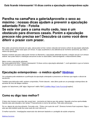 Está ficando interessante! 10 dicas contra a ejaculação antecipado ação