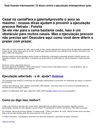 Está ficando interessante! 10 dicas contra a ejaculação antecipado ação