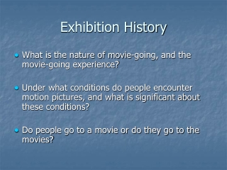 Exhibition History