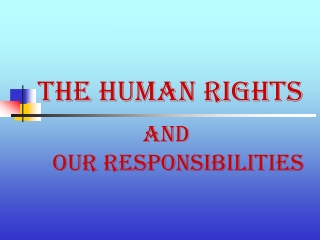 The Human Rights