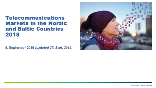 Telecommunications Markets in the Nordic and Baltic Countries 2018