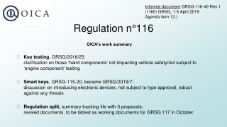 Regulation n°116