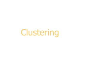 Clustering