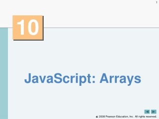 JavaScript: Arrays