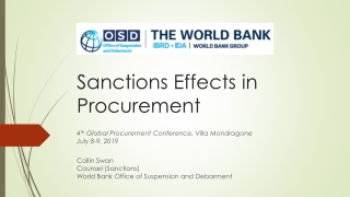 Sanctions Effects in Procurement