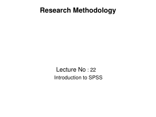 Research Methodology