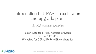 Introduction to J-PARC accelerators and upgrade plans for high intensity operation