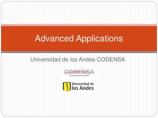 Advanced Applications