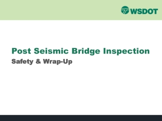 Post Seismic Bridge Inspection