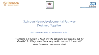 Swindon Neurodevelopmental Pathway