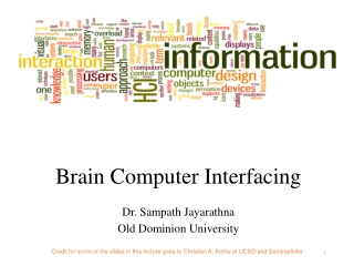 Brain Computer Interfacing