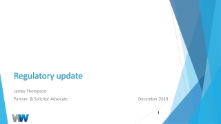 Regulatory update