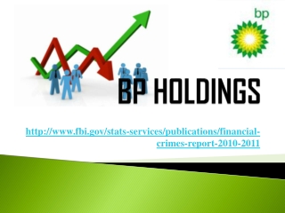 Financial Crimes Report to the Public , BP Holdings Sweden