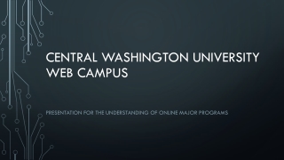 Central Washington university web campus