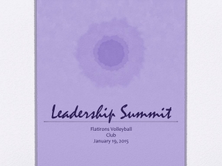 Leadership Summit