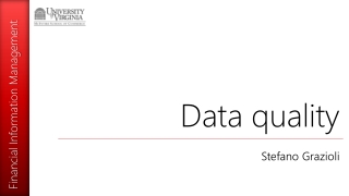 Data quality