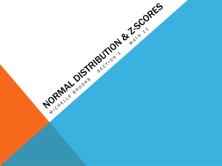 Normal distribution &amp; z-Scores