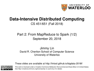 Data-Intensive Distributed Computing