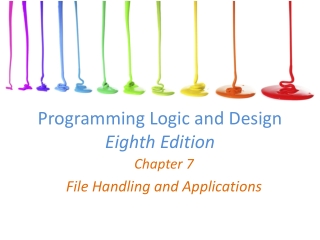 Programming Logic and Design Eighth Edition