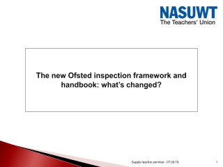 The new Ofsted inspection framework and handbook: what’s changed?