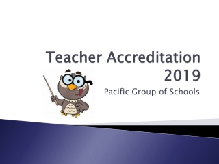 Teacher Accreditation 2019