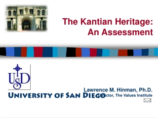The Kantian Heritage: An Assessment