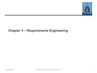 Chapter 4 – Requirements Engineering