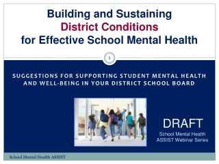 Building and Sustaining District Conditions for Effective School Mental Health