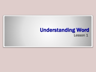 Understanding Word