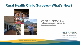 Rural Health Clinic Surveys– What’s New?