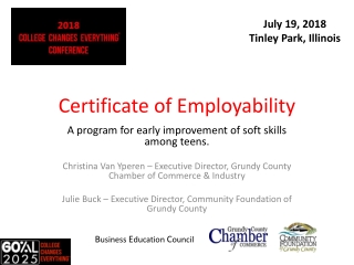 Certificate of Employability